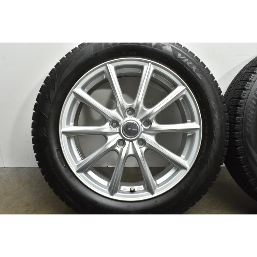 【美品】エコフォルム 17in 7J +53 PCD114.3 ブリヂストン ブリザック VRX2 215/55R17 オデッセイ ヴェゼル CX-3 交換用 送料無料 即納可｜parts-hanbai-no1｜05