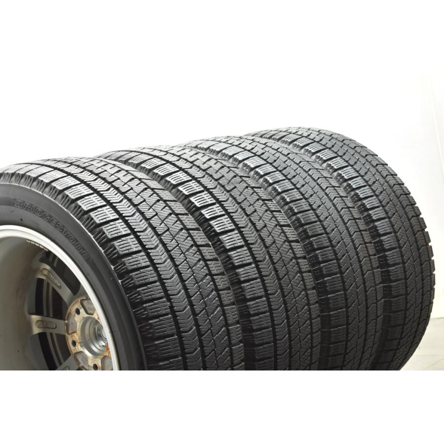 【美品】エコフォルム 17in 7J +53 PCD114.3 ブリヂストン ブリザック VRX2 215/55R17 オデッセイ ヴェゼル CX-3 交換用 送料無料 即納可｜parts-hanbai-no1｜07