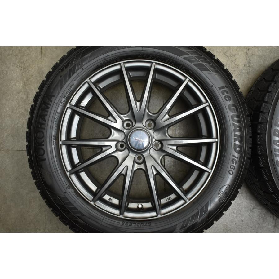 【美品】VELVA SPORT 17in 7J +40 PCD114.3 ヨコハマ アイスガード6 iG60 215/60R17 エスティマ オデッセイ ヴェゼル エクストレイル MPV｜parts-hanbai-no1｜03