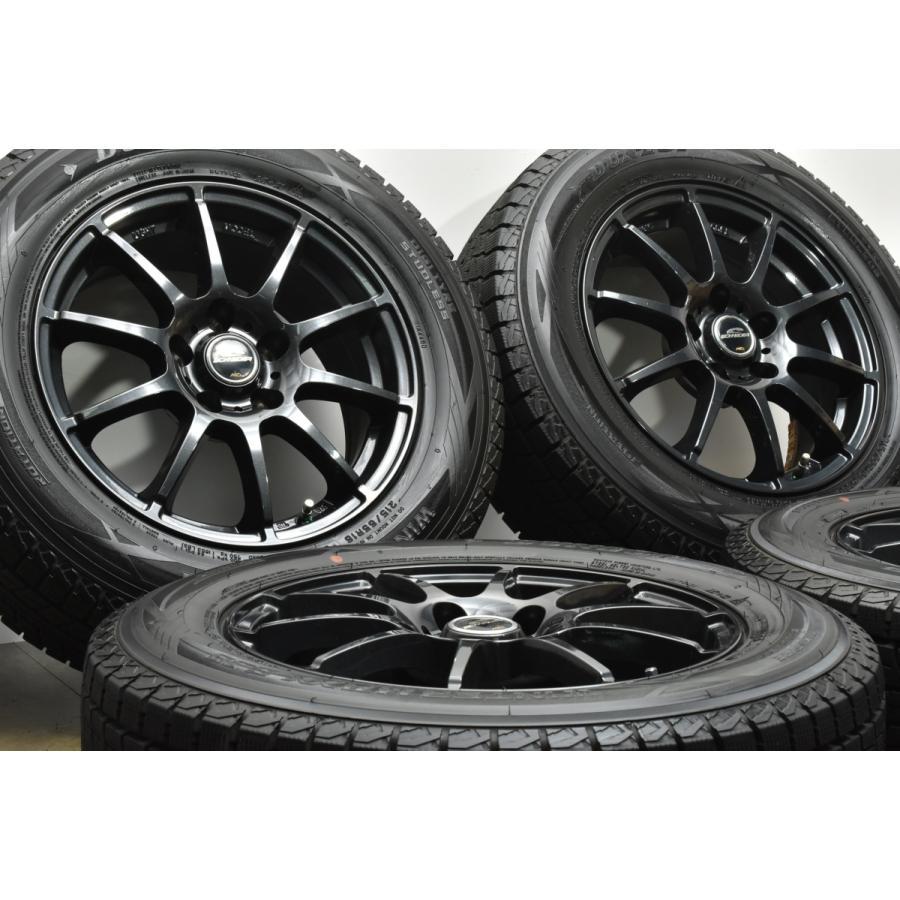 【美品】シュナイダー 16in 6.5J +38 PCD114.3 ダンロップ ウインターマックス SJ8 215/65R16 アルファード ヴェルファイア デュアリス｜parts-hanbai-no1｜02