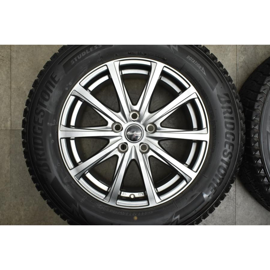 【美品】ユーロスピード 17in 7J +37 PCD114.3 ブリヂストン ブリザック DM-V3 225/65R17 ハリアー RAV4 ヴァンガード レクサス NX 即納可｜parts-hanbai-no1｜03