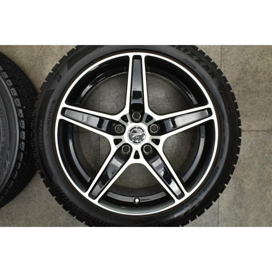 【希少サイズ バリ溝】プラチナム 418B レイス 17in 7.5J +35 PCD115 ブリヂストン ブリザック VRX2 225/45R17 キャデラック ATS 即納可能｜parts-hanbai-no1｜04