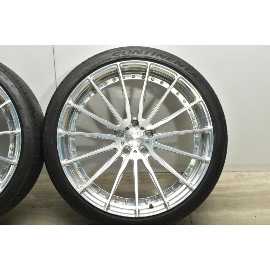 【希少 鍛造 2ピース】ADV.1 ADV15 MV2 CSシリーズ 22in 8.5J +41 +36 PCD120 コンチネンタル 285/30R22 LS500h LC500h 40 アルファード｜parts-hanbai-no1｜06