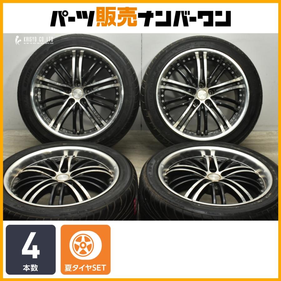 深リム】ZEUS LINE 19in 8.5J +43.5 9.5J +43 PCD114.3 ナンカン NS-II 