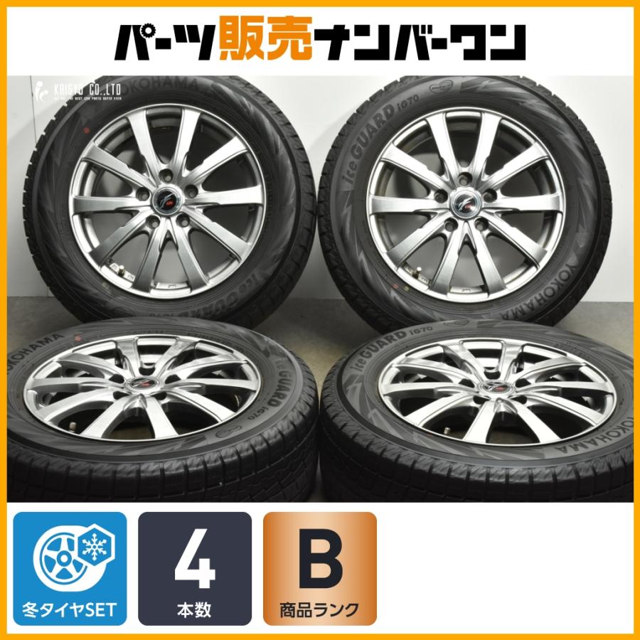 程度良好品】WEDS Fang 16in 6.5J +53 PCD114.3 ヨコハマ アイスガード