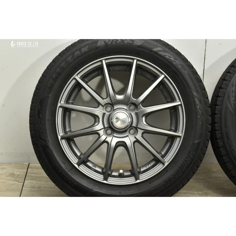 良好品】WEZEN 14in 4.5J +45 PCD100 ブリヂストン ブリザック