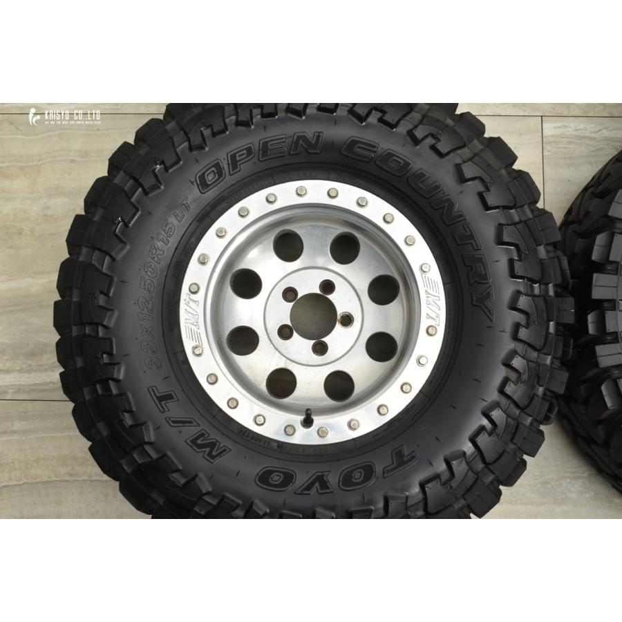 バリ溝】ミッキートンプソン 15in 8J -30 PCD114.3 トーヨー オープン