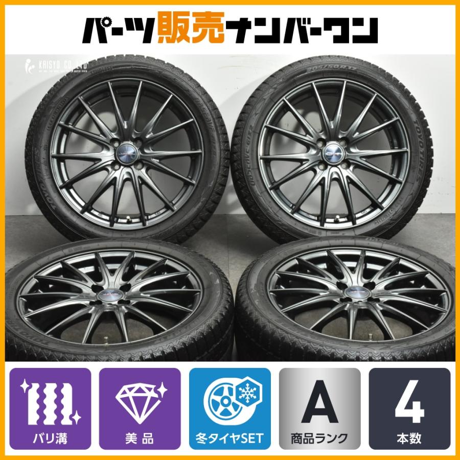 美品 バリ溝】Weds VELVA 17in 6J +40 PCD100 トーヨー オブザーブ 