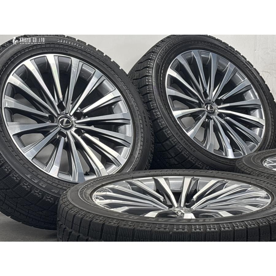 【バリ溝】レクサス LS500 純正 19in 8J +25 PCD120 ブリヂストン ブリザック RFT 245/50R19 LS500h スタッドレス ノイズリダクションの画像