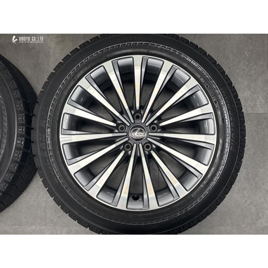 【バリ溝】レクサス LS500 純正 19in 8J +25 PCD120 ブリヂストン ブリザック RFT 245/50R19 LS500h スタッドレス ノイズリダクションの画像