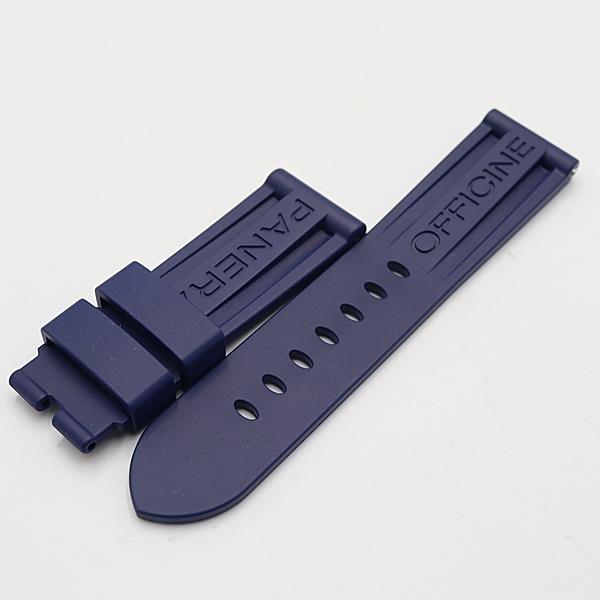 PANERAI　パネライ　純正　ラバーベルト　24㎜ パネライ 純正ベルト 24mm用 ネイビー ラバー メンズ腕時計用 2000000