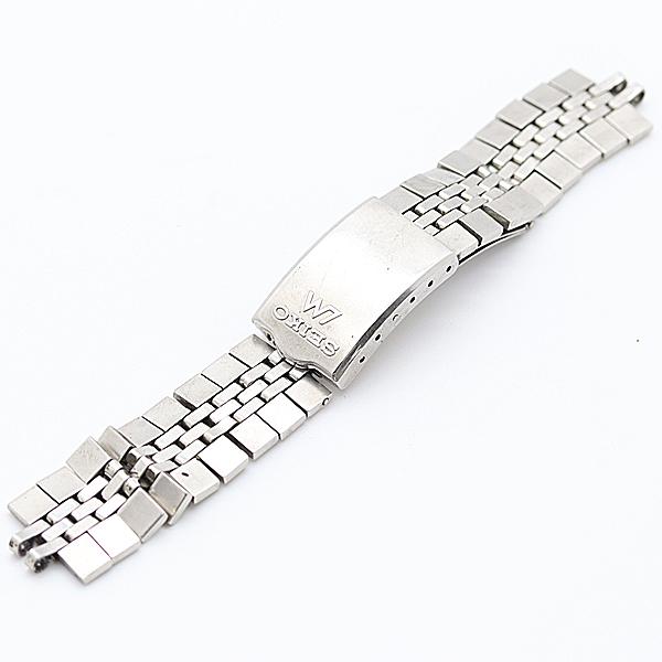 【稼働】希少 スクエア SEIKO ロードマチック 23Jewels 純正ベルト セイコー ロードマチック 純正ベルト ブレス シルバー 19mm用 メンズ