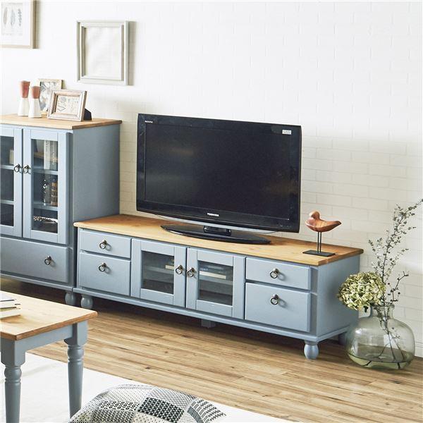 新発売の Tvボード 1cm幅 ブルーグレー テレビ台 テレビボード リビングボード リビング 収納 天然木 カントリー 北欧 部品通販ショップ 激安の World Of Heating De