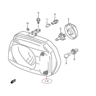 ジムニー 純正品 ヘットランプユニット ジムニー（JB23W 後期