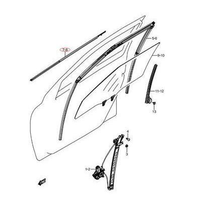 スイフト 純正品 スイフト（ZC32S） Fドアウェザーストリップ