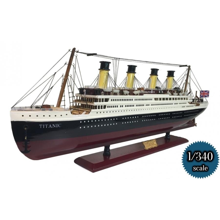 特大　80cm  完成済み 木製模型 TITANIC タイタニック号 豪華客船 LED照明付き 1/340 木造船　ジオラマ　タイタニック｜parts758｜07