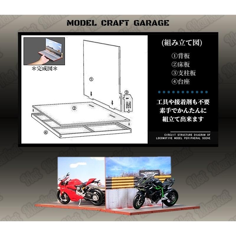 1/12 オートバイ用 ジオラマ背景キットC (Street) 模型 バイク 1/12 オートバイ用 ジオラマ背景キットC (Street) 模型 バイク