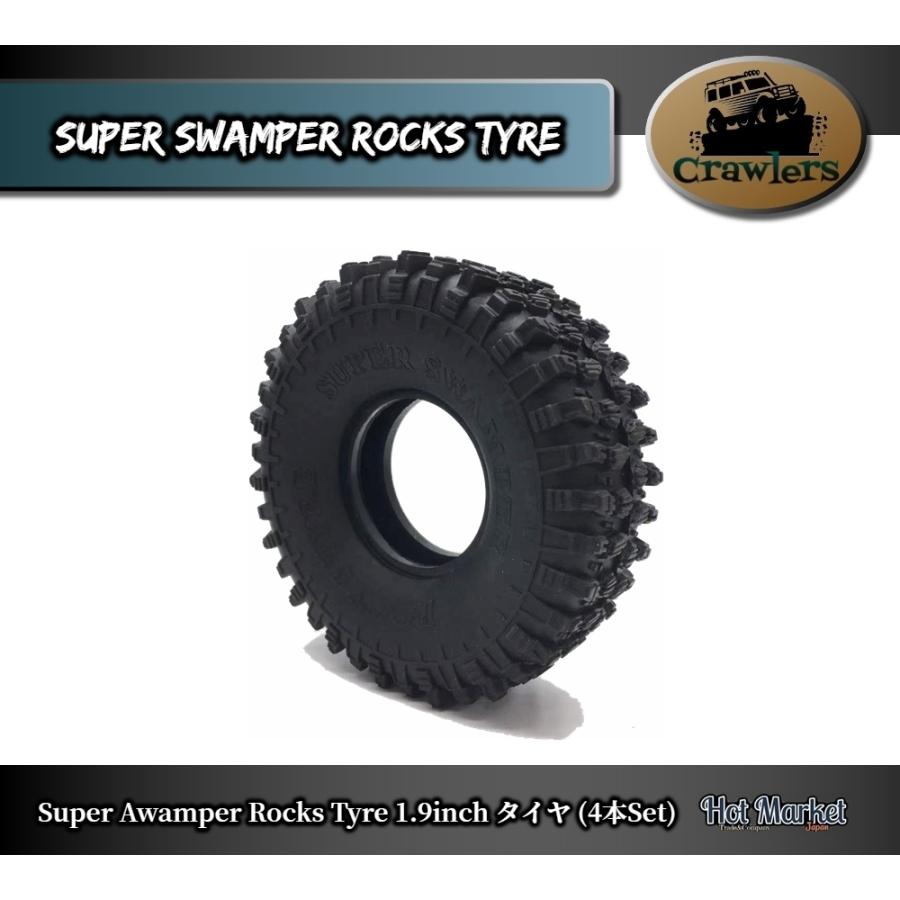 1.9inch SuperSwamper RocksTire タイヤ 4本Set Crawler Axial 1.9inch SuperSwamper RocksTire タイヤ 4本Set Crawler Axial