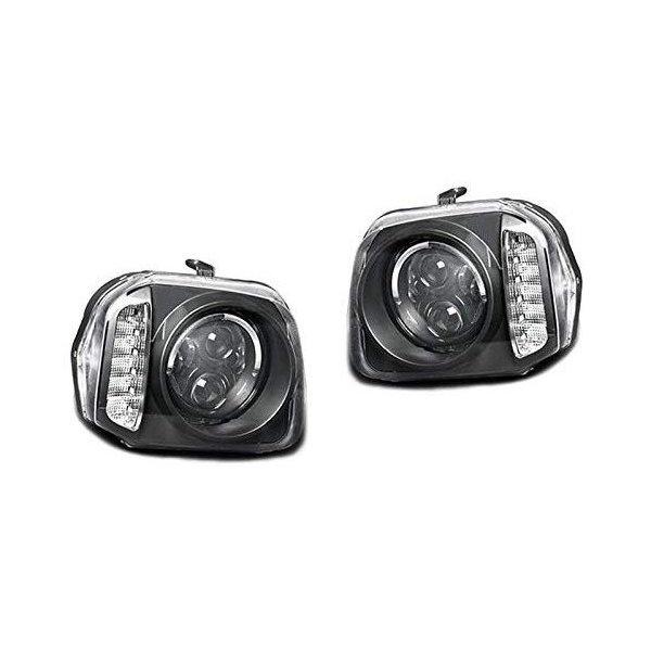ヘッドライト JB23 ジムニー LEDウィンカー LEDリング付き インナー 
