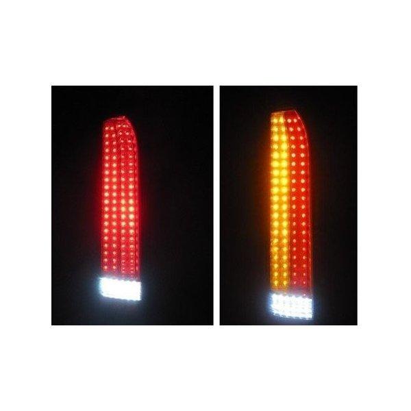 ハイエース 200系 テールライト 縦ライン LED テールランプ　【レッド】 ハイエース 200系 テールライト 縦ライン 赤赤 LED1年保証付 : パーツ