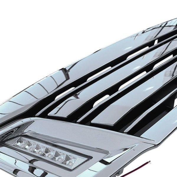 NV350キャラバン フロントグリル インナーブラックメッキグリル LED