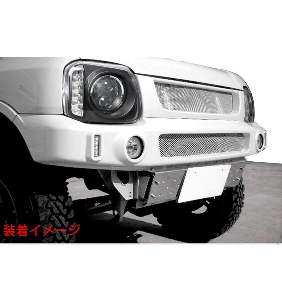 JB23 ジムニー LED付き メッシュ スポーツ フロント ショート