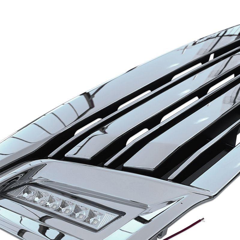 NV350キャラバン フロントグリル インナーブラックメッキグリル LED