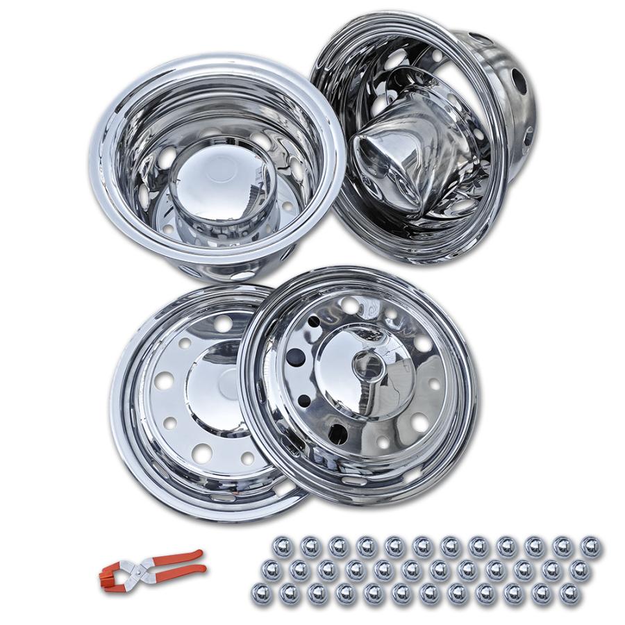 新ISO 22.5×8.25 10穴対応ステンレス ホイールライナカバーキャップ 新ISO 10穴 22.5-8.25 off162 対応 ステンレス ホイールライナー