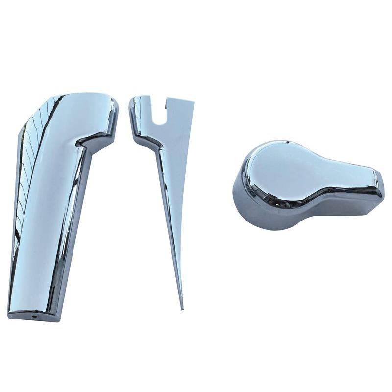 いすゞ 新型/07フォワード メッキ ミラーステー カバー 下部3点セット