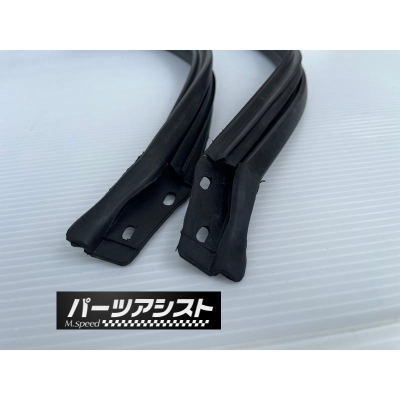 ハコスカ2ドア用 ルーフ下ウェザーストリップ ドア上ウェザー ガラス
