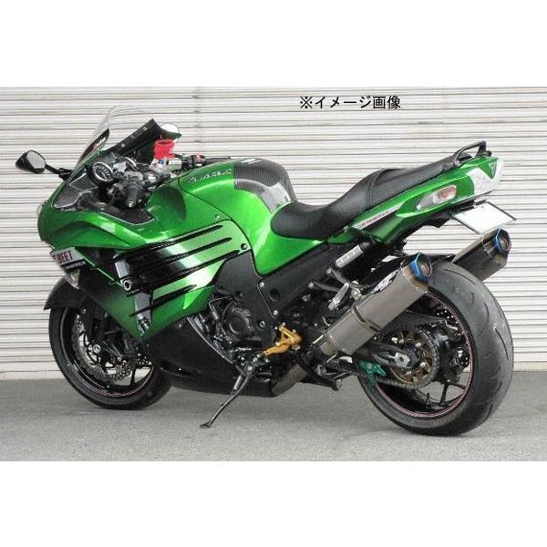 BEET ニンジャ ZX-14R マフラー NASSERT Evolution Type T-2 スリップオンマフラー[クリアチタン]ニンジャ ZX-14R('12〜)用　0222-KB6-50