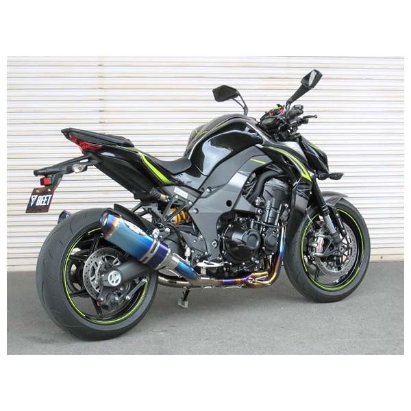 BEET - Z1000 R Edition えり巻き NASSERT Evolution Type2 T2  えり巻き 青碧チタン   Z1000 R Edition ('17) 0223-KE2-BL 車、バイク、自転車-マフラー-バイク