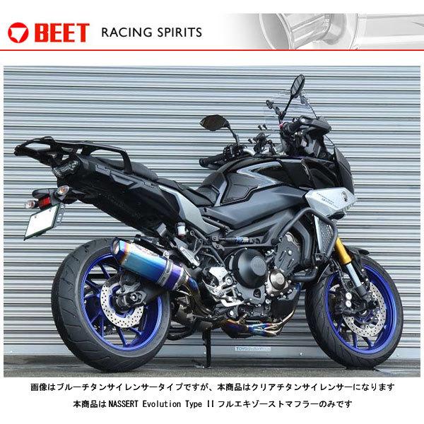 BEET TRACER900/GT マフラー NASSERT Evolution Type2 フルエキゾーストマフラー[クリアチタン] TRACER900/GT('18〜) 0223-Y54-50