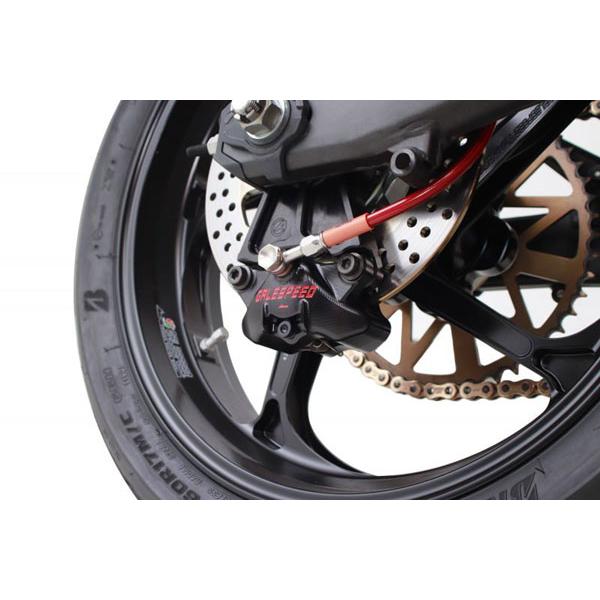 アクティブ ニンジャ ZX-4R SE リアキャリパーサポート ブラック (2POT