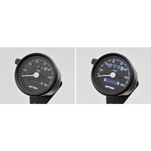 DAYTONA（デイトナ） 機械式スピードメーター φ60 ホワイトLED照明