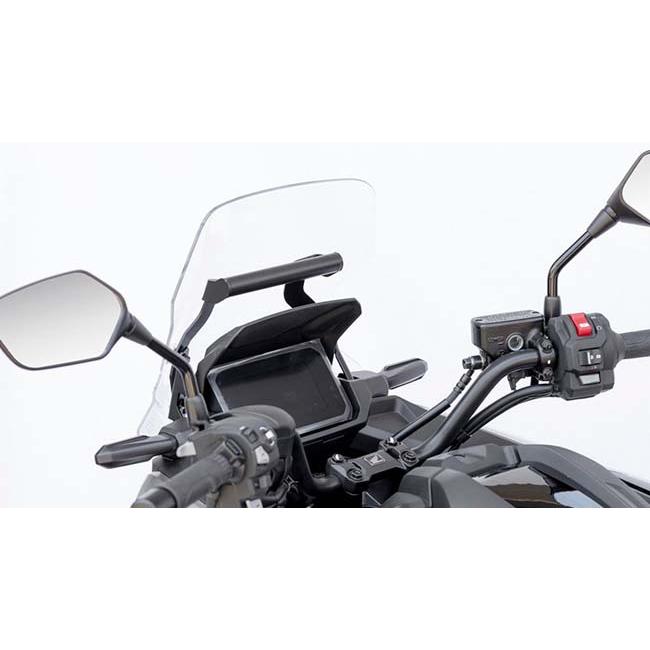 キジマ NC750X DCT ハンドル マウントバーステー スチール製 マットブラック Φ22.2mm 204-0717_4