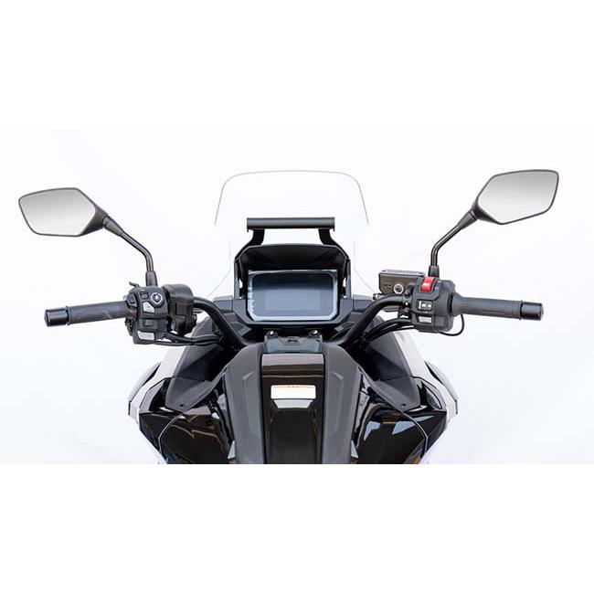 キジマ NC750X DCT ハンドル マウントバーステー スチール製 マットブラック Φ22.2mm 204-0717_5