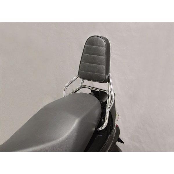 【4月24日出荷】キジマ バックレスト メッキアドレスV125S 210-0016の画像