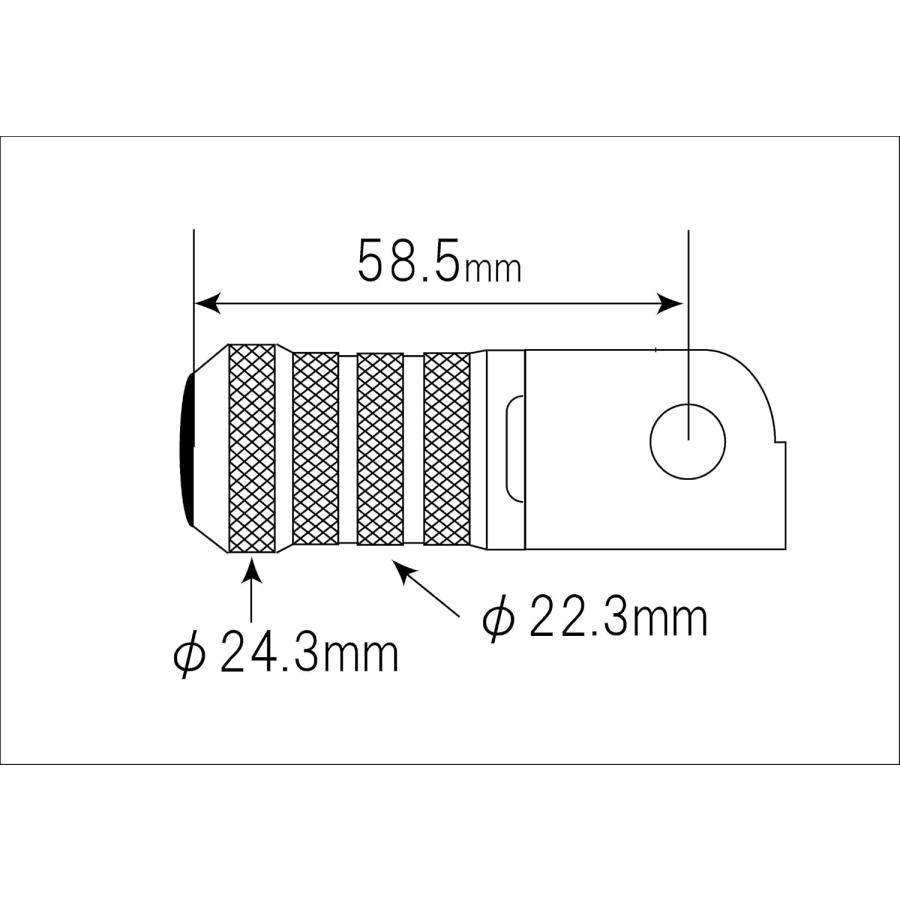 【6月13日出荷】シフトアップ GROM NSF100 NSR-MINI ステップバー ビレットショートステップバー シルバー 210078-03_2