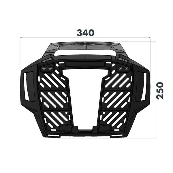 ヘプコ＆ベッカー トップケース用キャリア ALURACK(アルラック) ブラック  HONDA X-ADV('21)  6529531-0101の画像