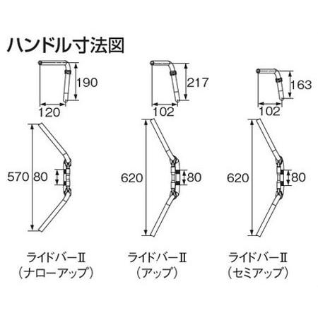 【5月23日出荷】デイトナ ライドバー2 SEMI-UPシルバー　65665｜partsbox2｜02