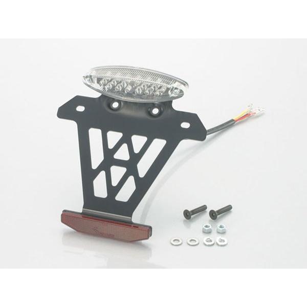 キタコ 汎用(12V車専用) LED テールランプ&リフレクター：クリアレンズ 126cc〜 801-0511100