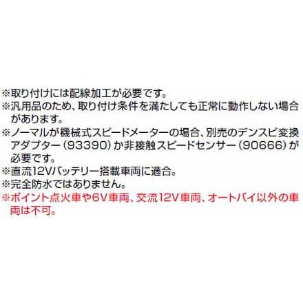 【4月23日出荷】デイトナ 汎用 VELONA 電気式スピードメーター φ48 200km/h ブラックボディ DAY44197の画像