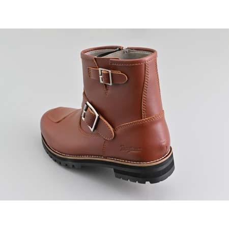 DAYTONA デイトナ　エンジニアブーツ ワーク　ブラウン レザー　本革 17139 エンジニアブーツ ダークブラウン 牛革 シフトパッド内蔵 サイド