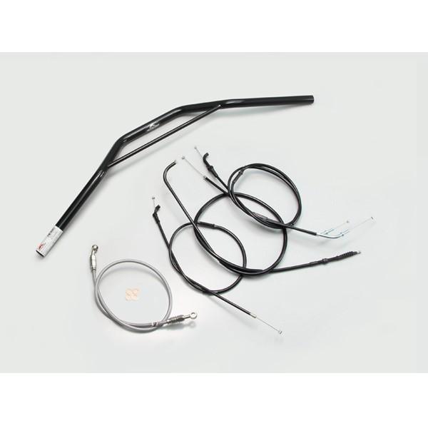 【×欠品中 納期未定】ハリケーン トラッカースペシャル ハンドルSET BK H709-034B
