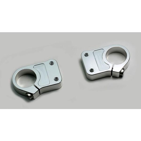 【○メーカー在庫あり】ハリケーン アンダーブラケット フォーク径φ37mm用[シルバー] HB0623A