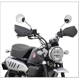 旭風防 モンキー125 ナックルバイザー(ブラック) M1-01CB : パーツ