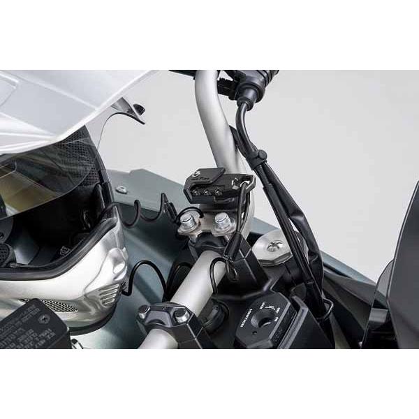 6月2日出荷】TANAX ヘルメット用ワイヤーロック ハンドルクランプ取付
