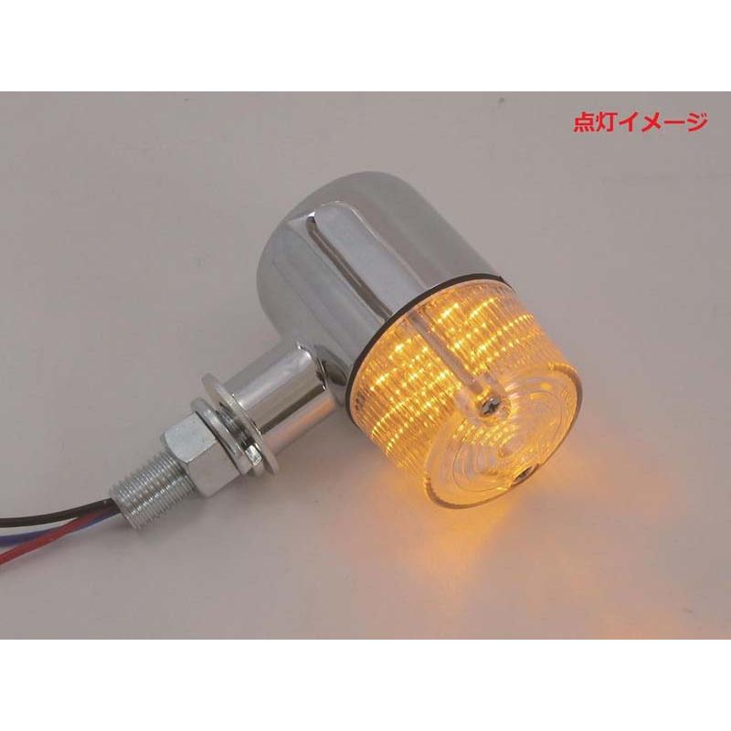 POSH Z900RS/CAF? LED クラシカル 71タイプウインカーキット メッキボディ/クリアーレンズ 132092-73_5