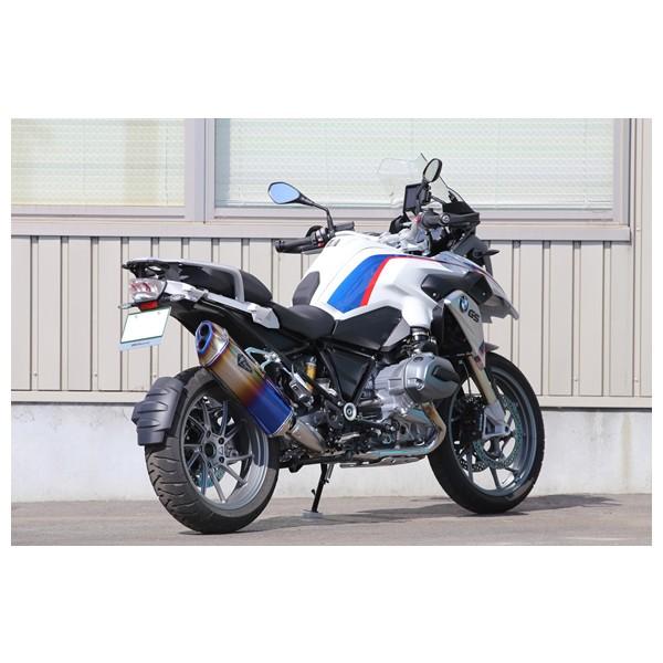 アールズギア BMW 水冷R1200 マフラー ワイバン リアルスペック スリップオンチタンマフラー (ドラッグブルー) BMW 水冷R1200GS/GS-A RB01-03RD_1
